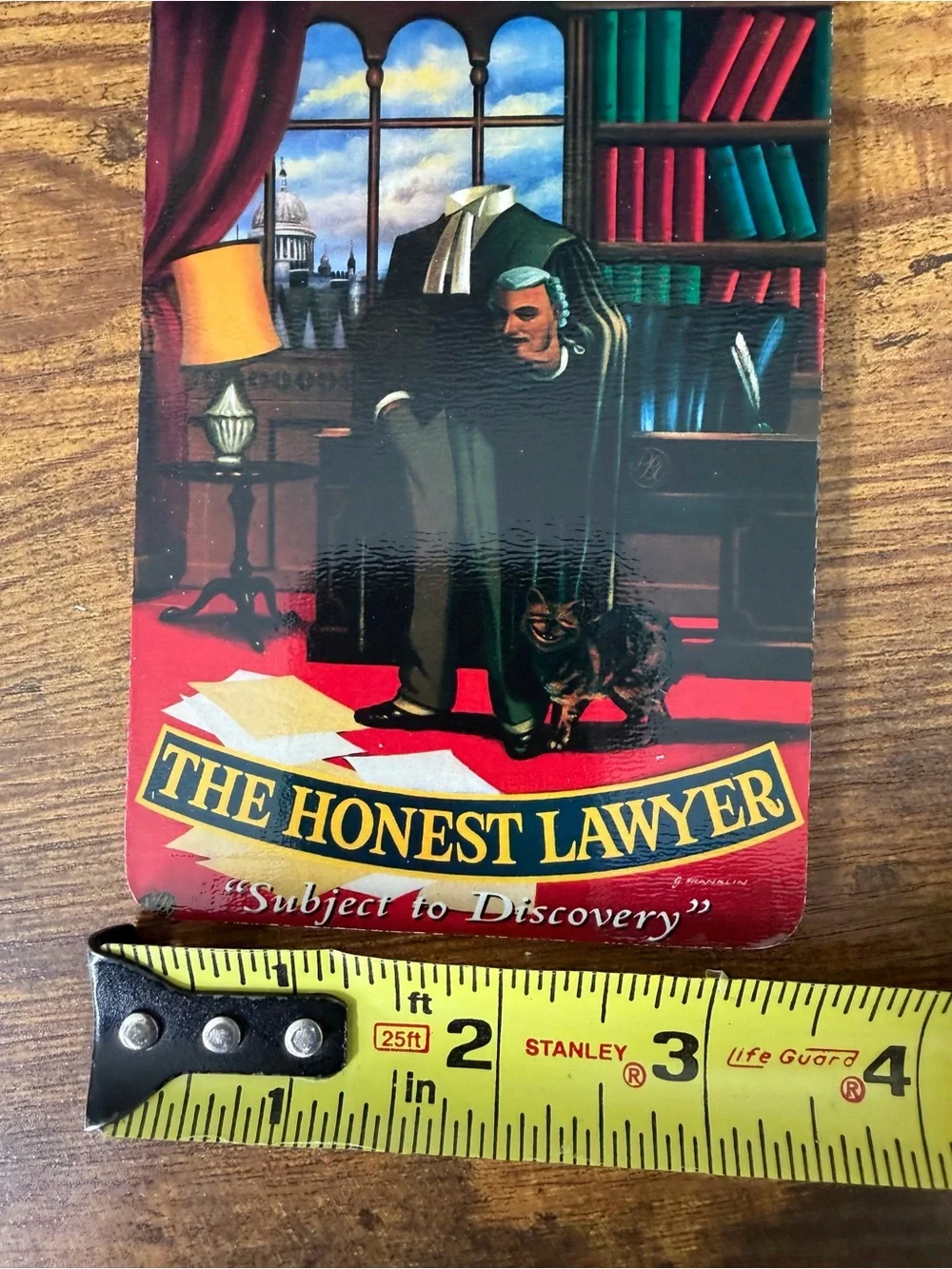 The Honest Lawyer Subject to Discovery Set of 4 Coasters Pub World England Box